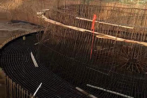 漳州砼烟囱新建施工现场